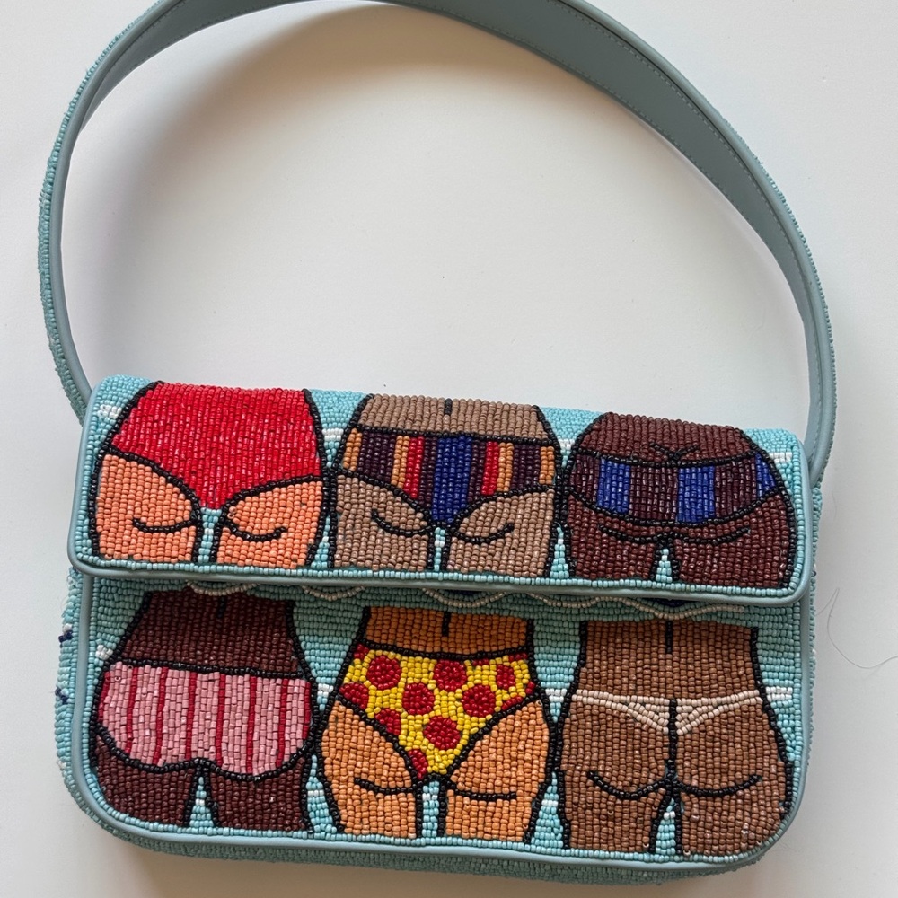 Staud Beach Bums Beaded Bag